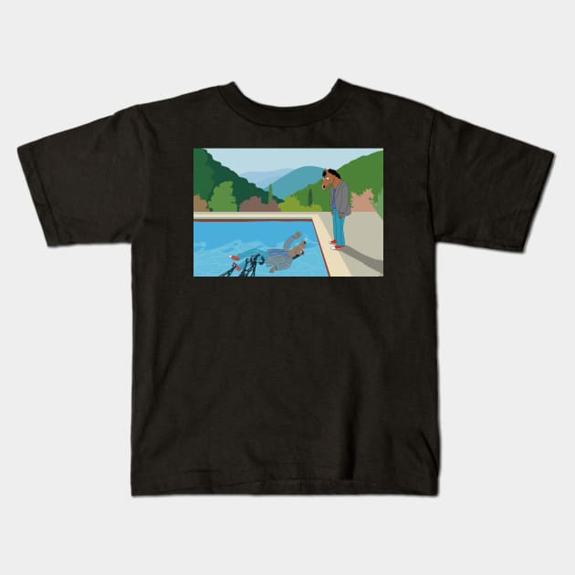 The Drowning Narcissus - Bojack Horseman fanart Kids T-Shirt by MarkMcLaughlin